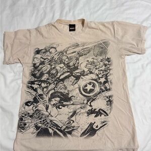 MAD Engine Marvel Cream Tee no size tag